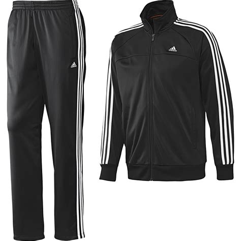 adidas trainingsanzug schwarz weiss|adidas anzüge herren.